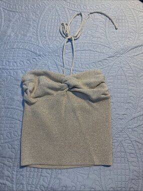 Gold Sparkle halter top